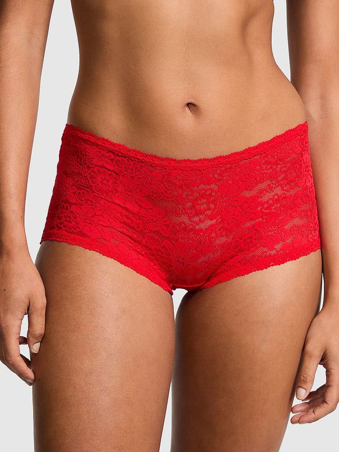 Red Pepper Short Floral Lace Knickers (E68266) | €10.50