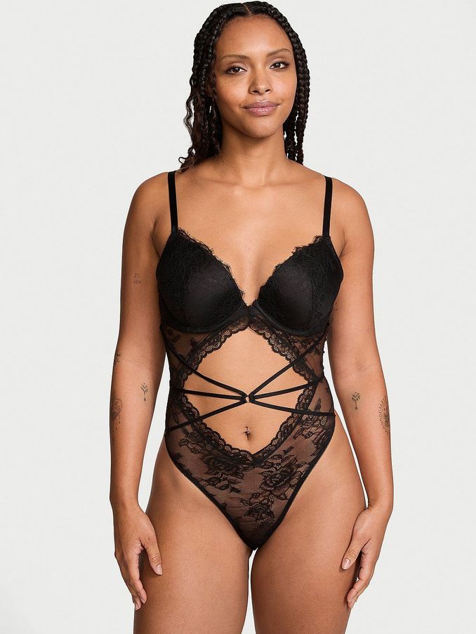 Black Rose Lace Bodysuit (E68583) | €79
