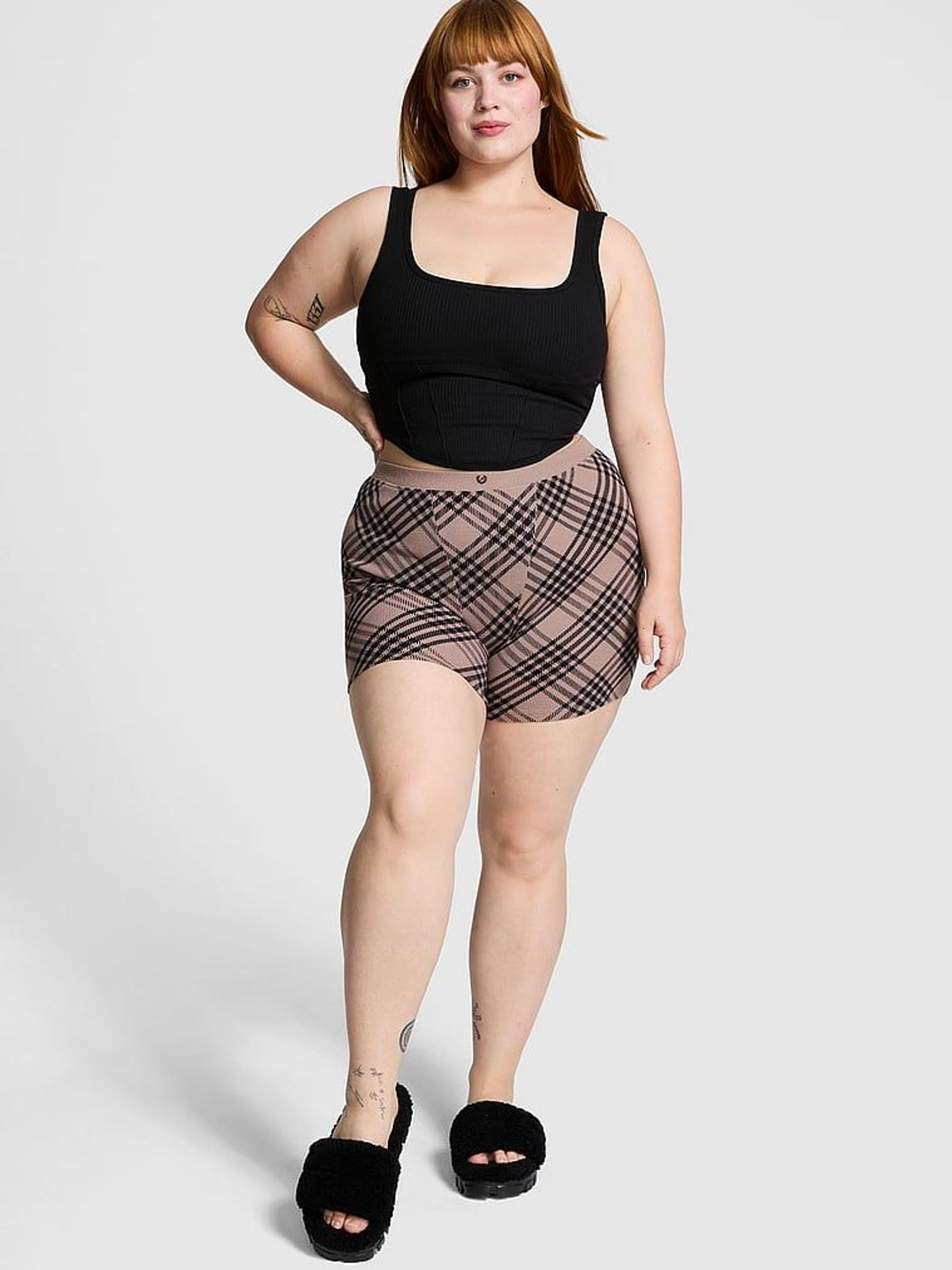 Iced Coffee Brown Thermal Boxer Pyjama Shorts (E68947) | €29
