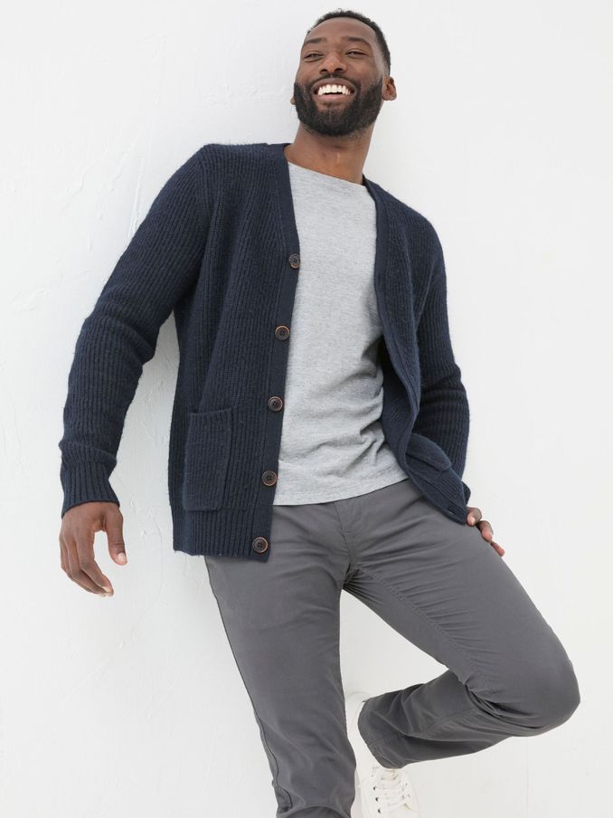 Calder Navy Cardigan (E70547) | $53