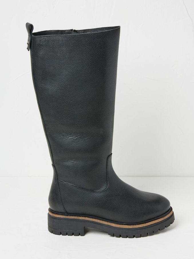 Emmy Black Riding Boots (E70564) | $93