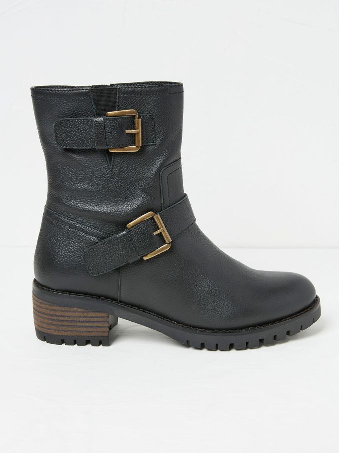 Liberty Black Biker Boots (E70581) | €72