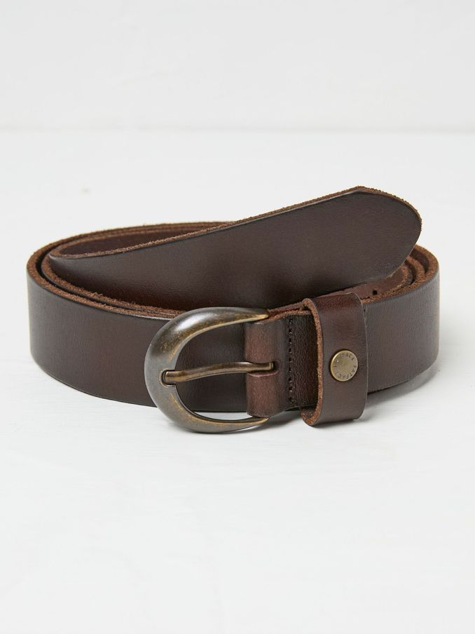 Brown Leather Jean Belt (E70617) | $46