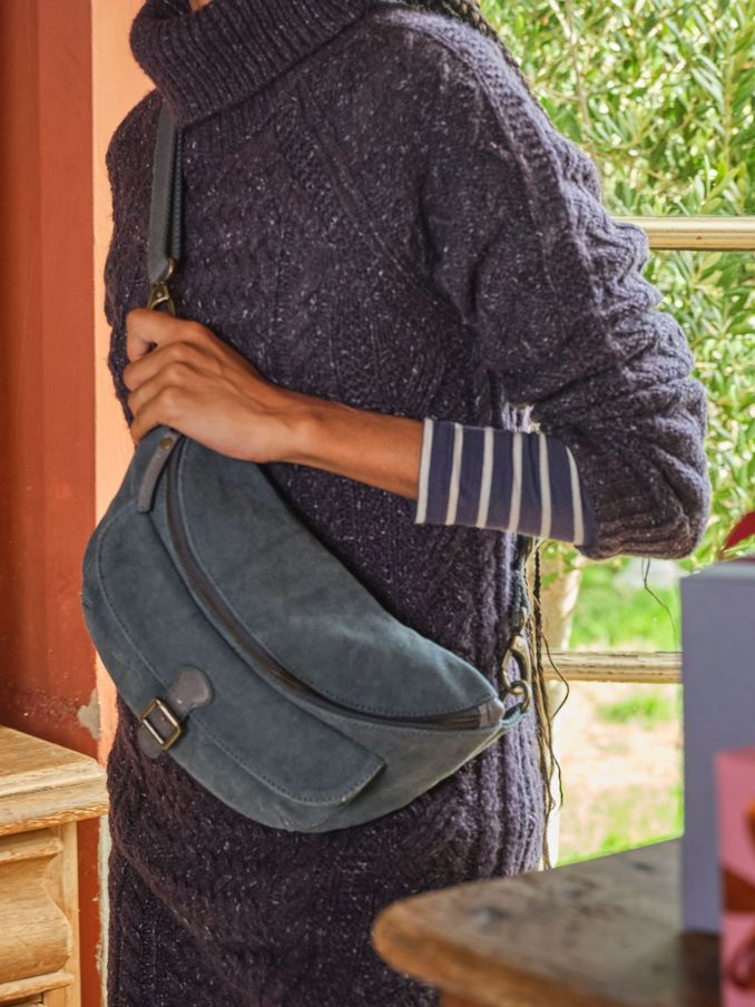 Blue Canvas Belt Bag (E70674) | €29