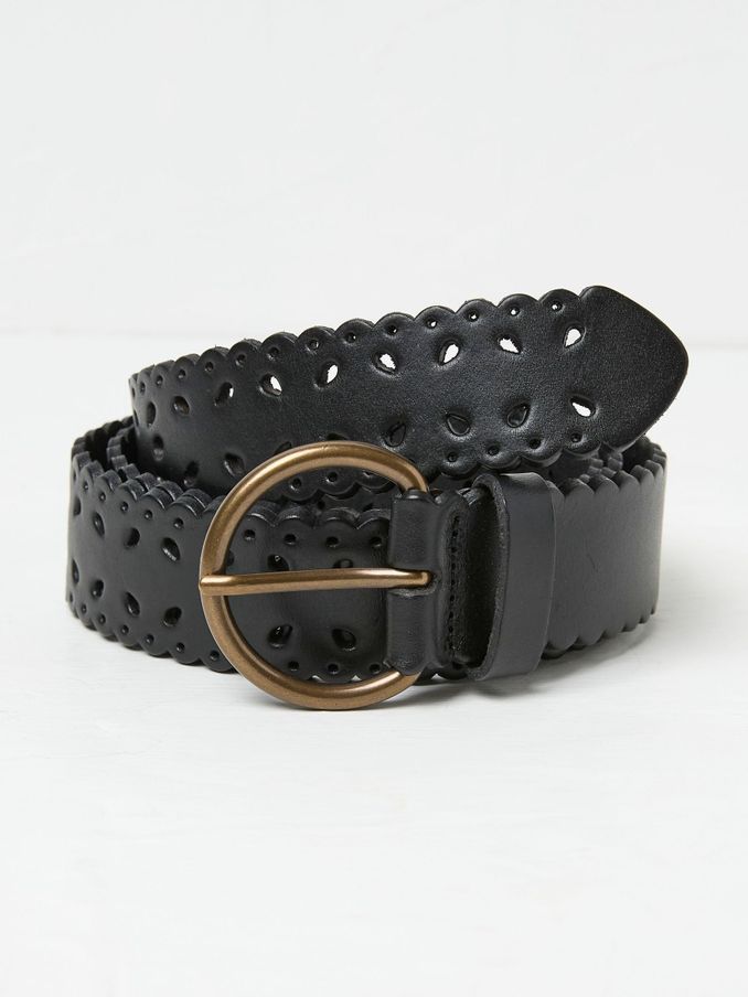Black Scalloped Jean Belt (E70678) | €23