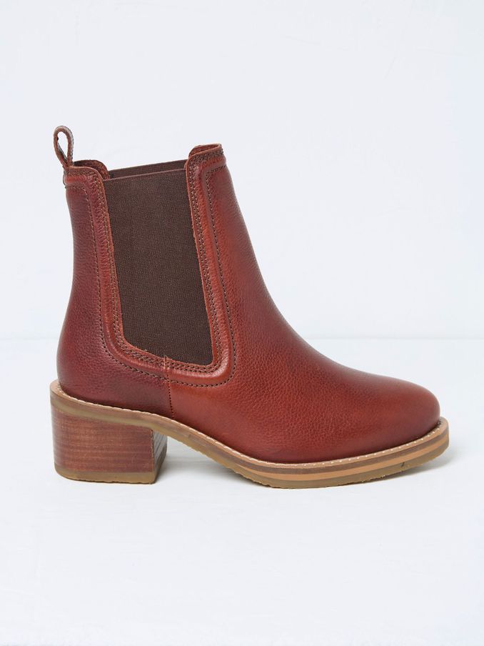 Orla Red Chelsea Boots (E70689) | $61