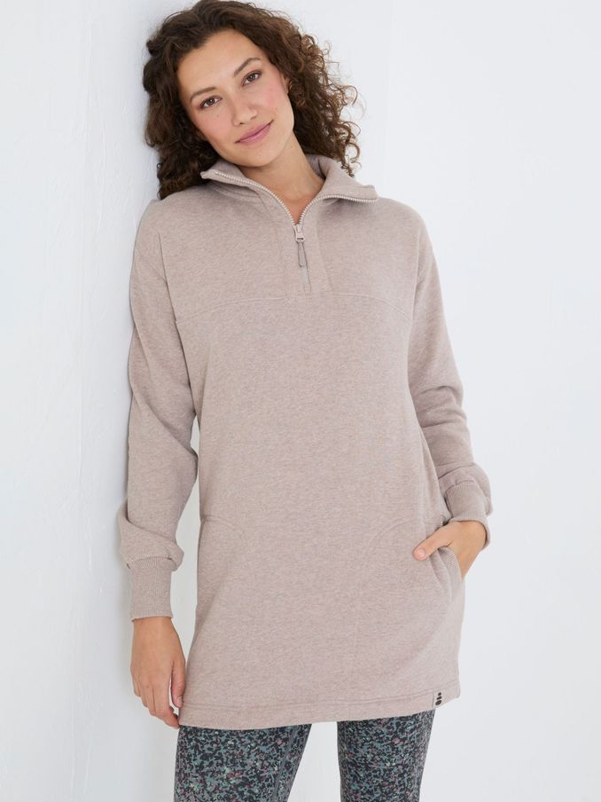 Sutton Natural Half Zip Sweatshirt (E70695) | €39