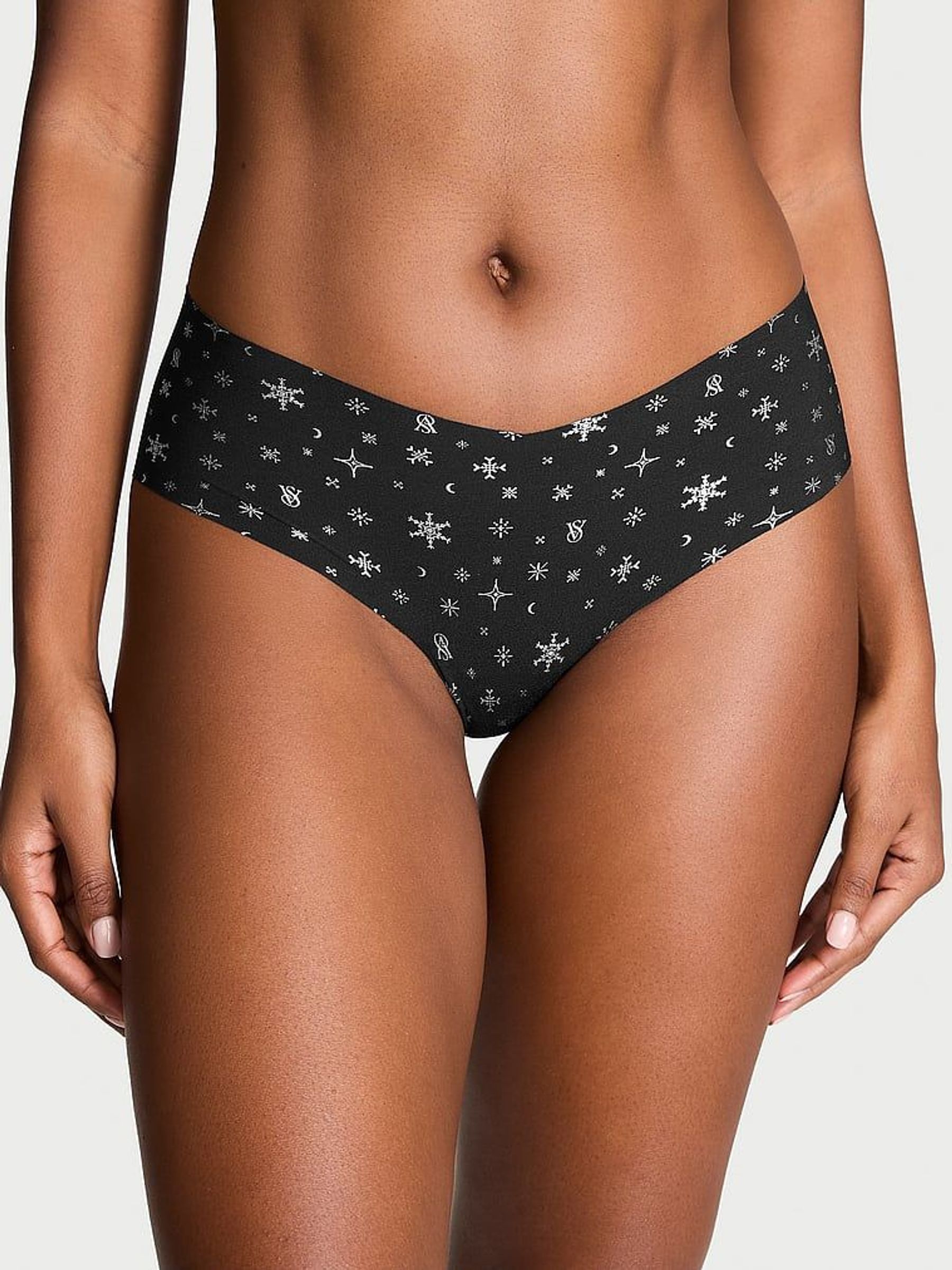 Black Snowflakes Cheeky Knickers (E72011) | €4