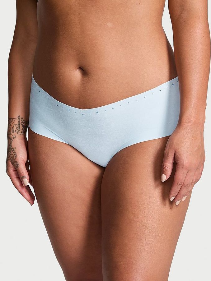 Light Blue Cheeky Shine Trim Knickers (E72022) | €10.50