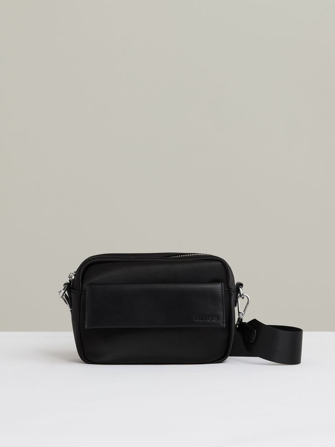 Nylon Gabardine Camera Bag in Black (E72090) | US$56