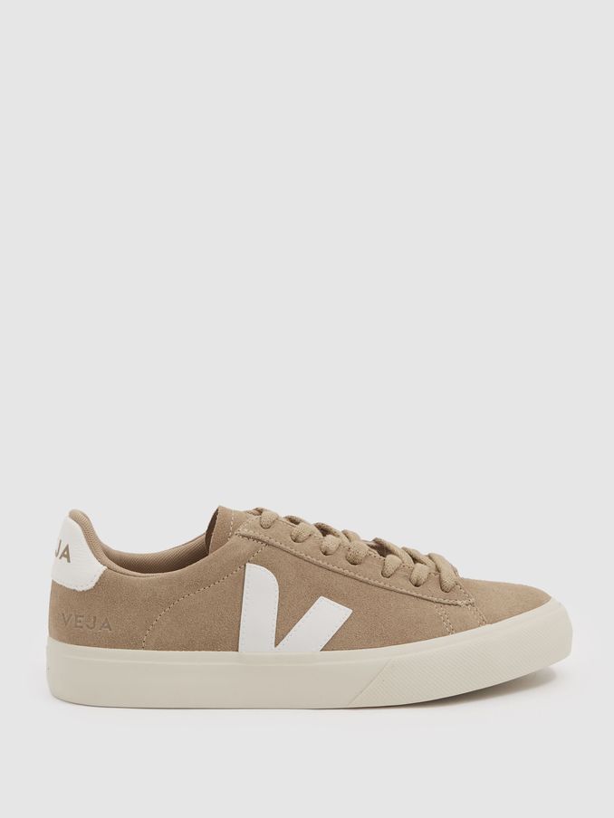 Campo Suede Dune Cream Veja Suede Logo Trainers (E73469) | US$117