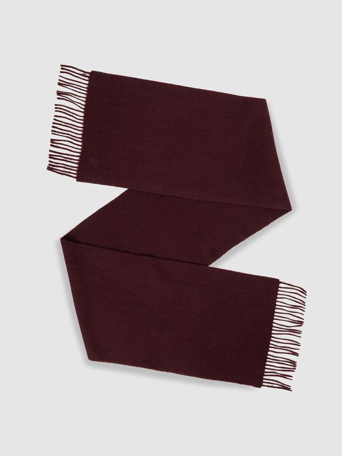 Cashmere Blend Scarf in Dark Bordeaux (E74986) | US$62