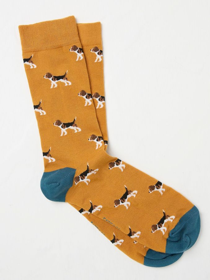 Yellow Beagle Socks (E75491) | €2
