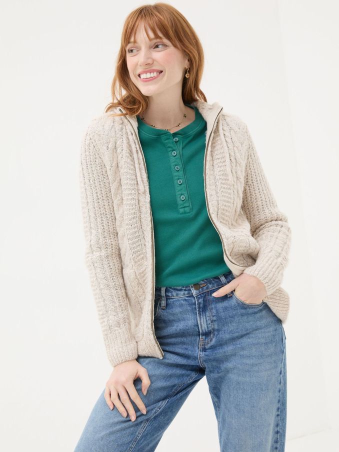 Ivory Alicia Hoodie (E76131) | €50