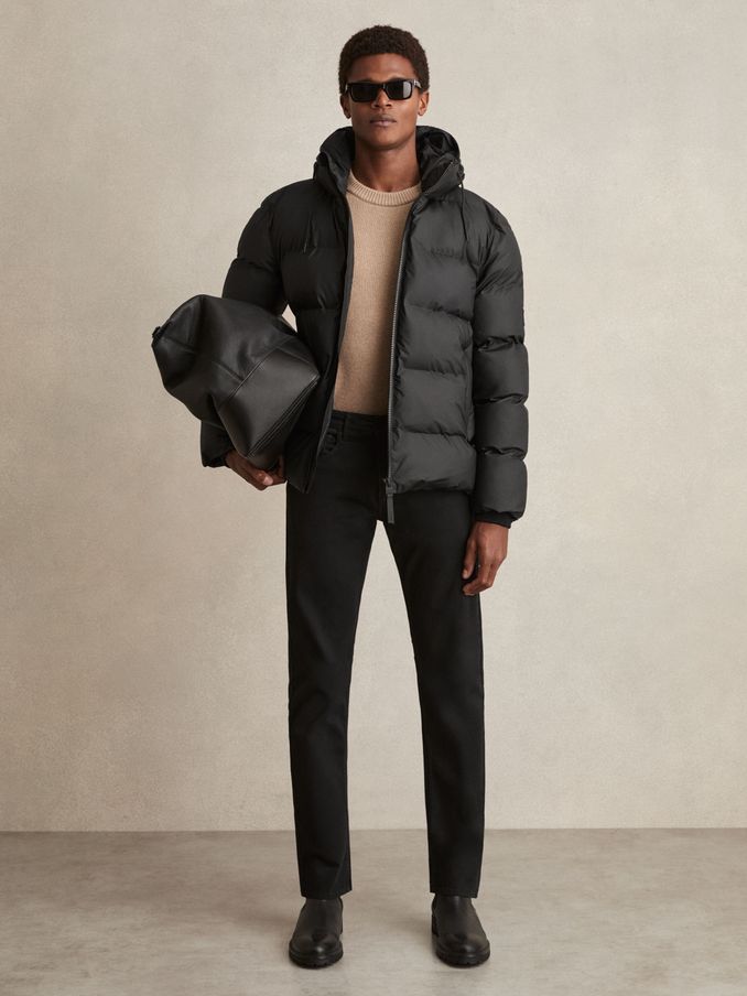 Rains Alta Short Puffer Jacket in Black (E77265) | HK$4,790
