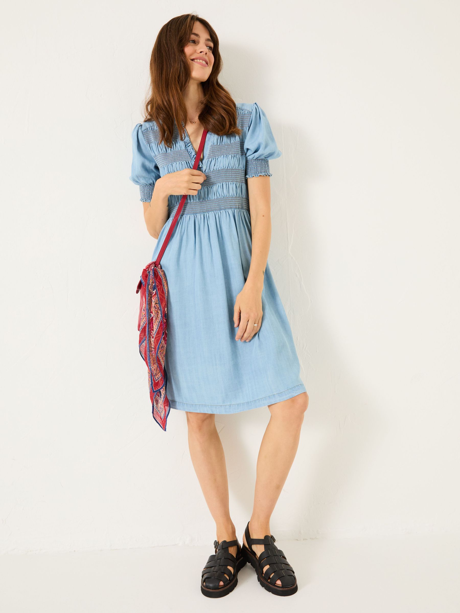 Light Blue Denim Juniper Dress (E79208) | $92