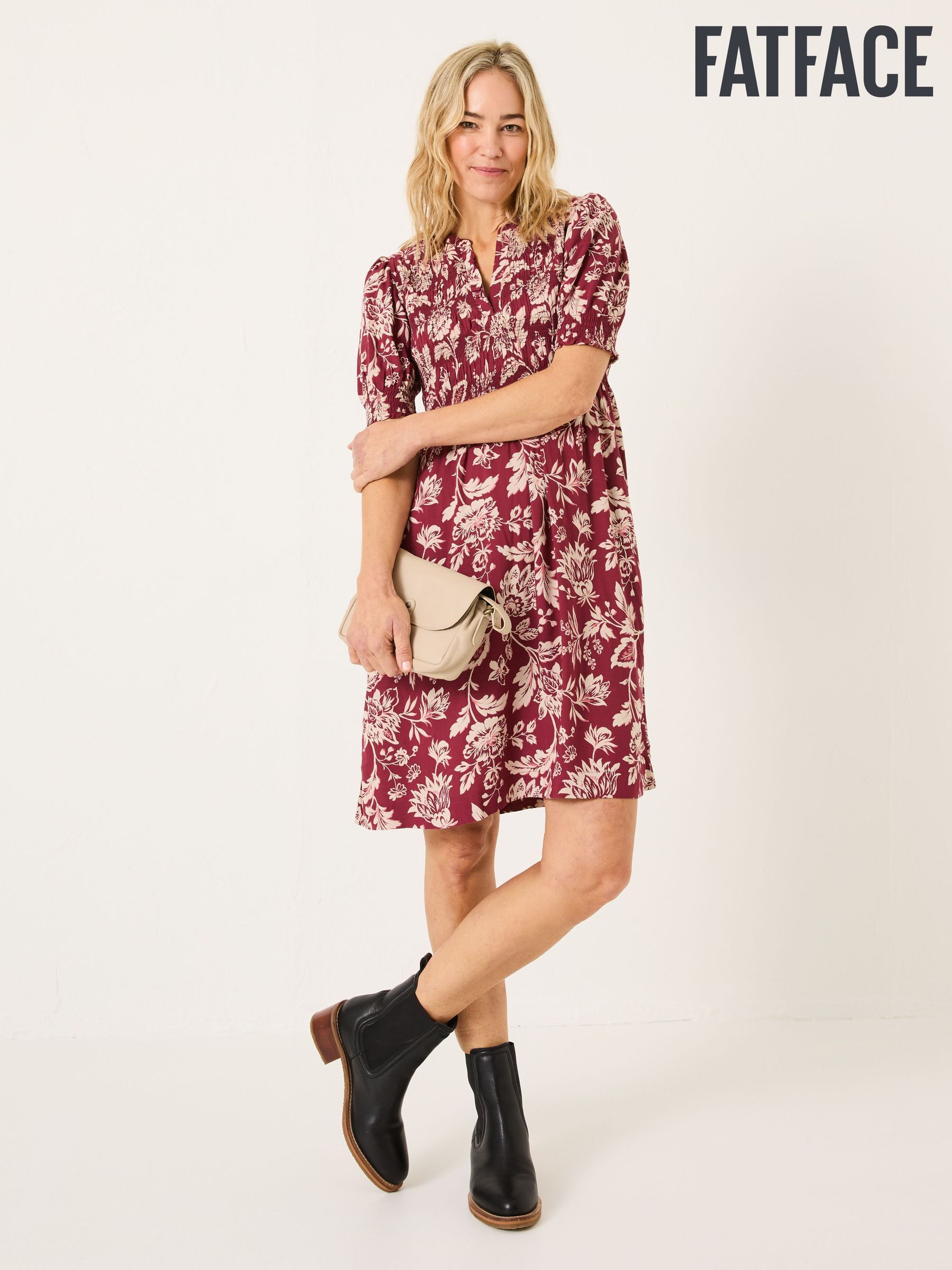 Burgundy Red Juniper Dress (E79209) | $92