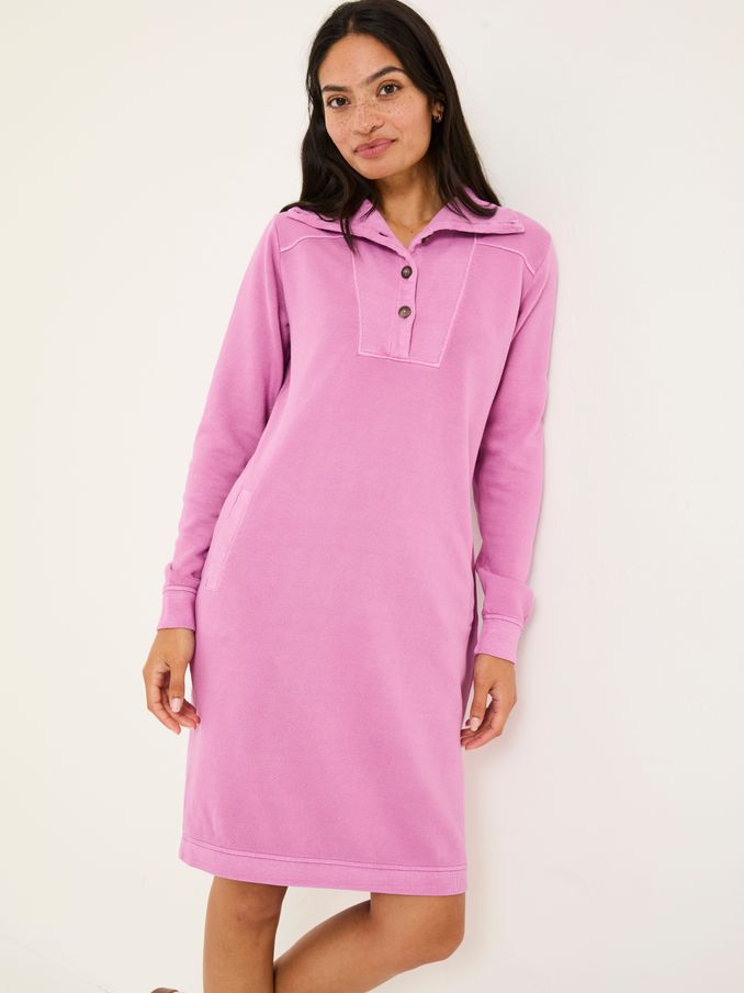 Heather Purple 100% Cotton Willa Sweat Dress (E79211) | €77.50