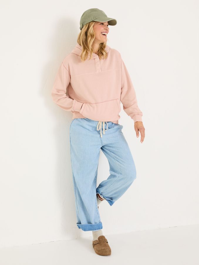 Bex Dusky Pink Bex Overhead 100% Cotton Hoodie (E79222) | €63
