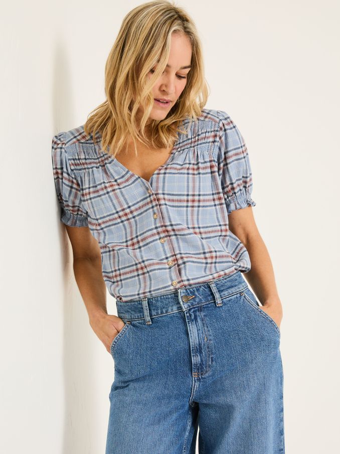 Blue Jade Blouse (E80140) | $70