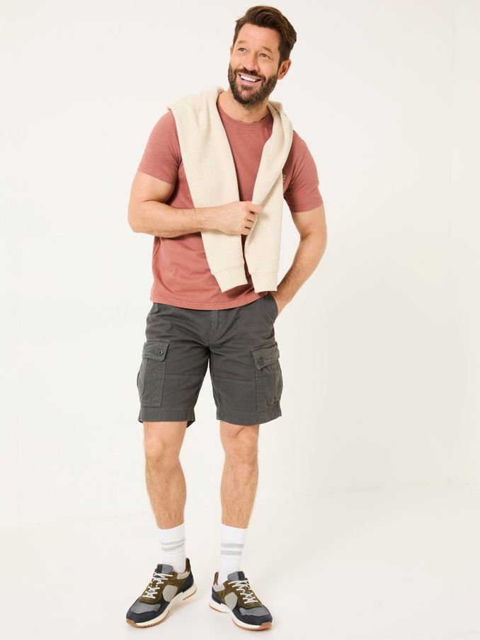 Breakyard Dark Grey Cargo Shorts (E80224) | $76