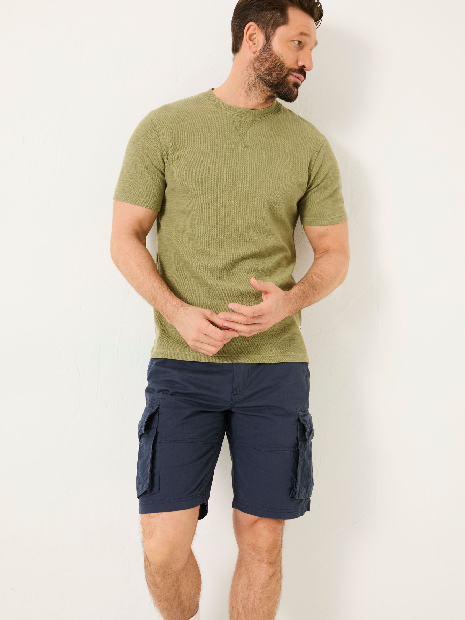 Bude Navy Cargo Shorts (E80225) | $70