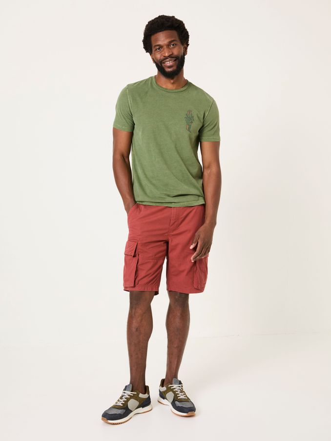 Bude Dark Red Cargo Shorts (E80230) | €60.50