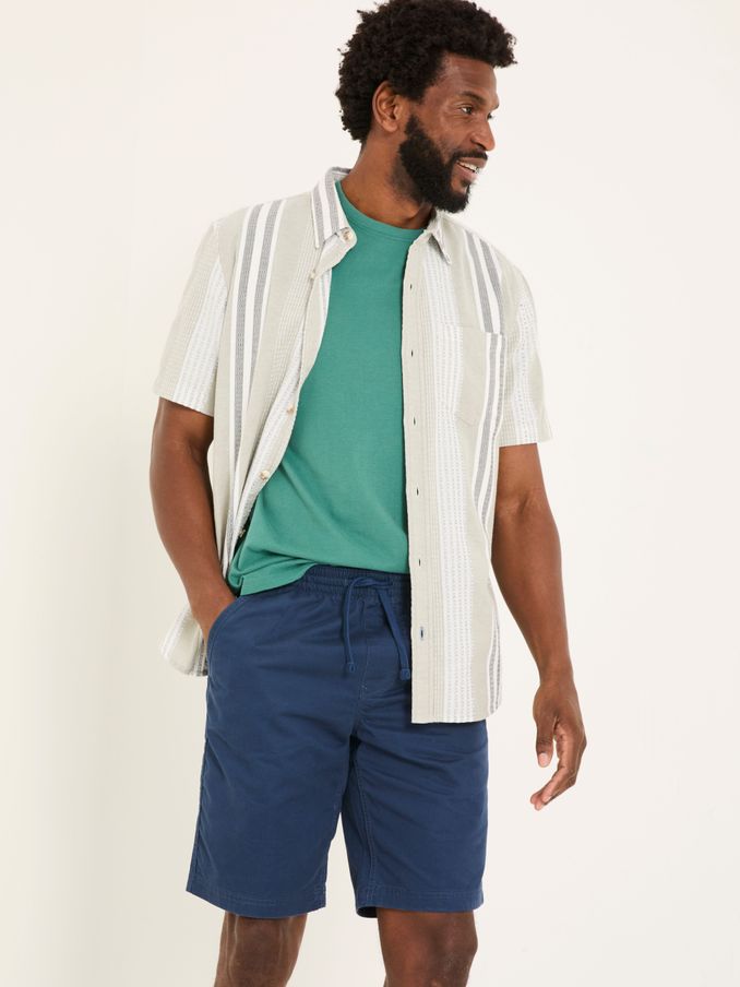 Seaton Navy Pull On Shorts (E80243) | $60