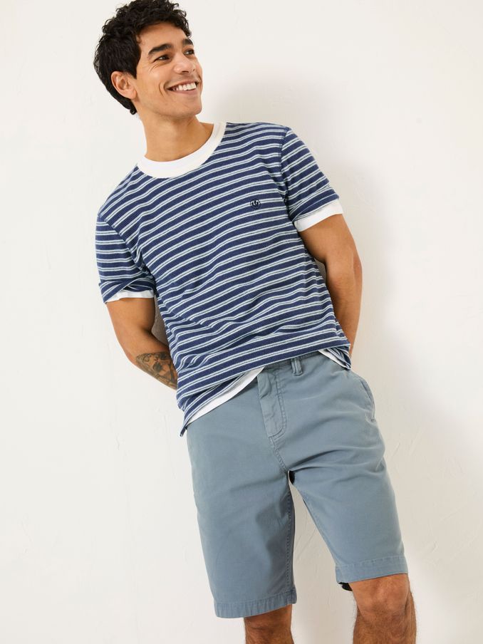 Light Blue Stow Garment Dye Shorts (E80244) | $79
