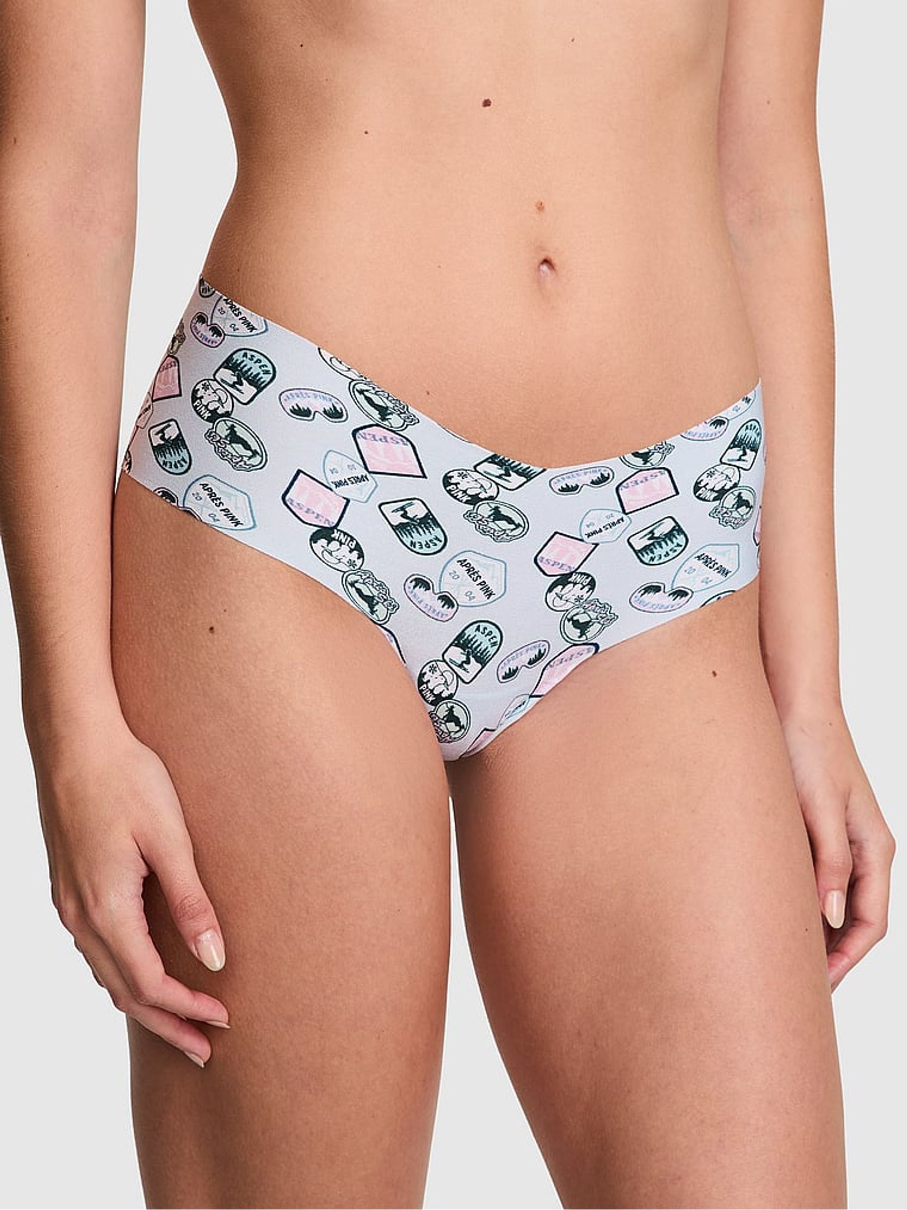 Hydrangea Blue Sticker Print Cheeky Knickers (E80908) | €10.50