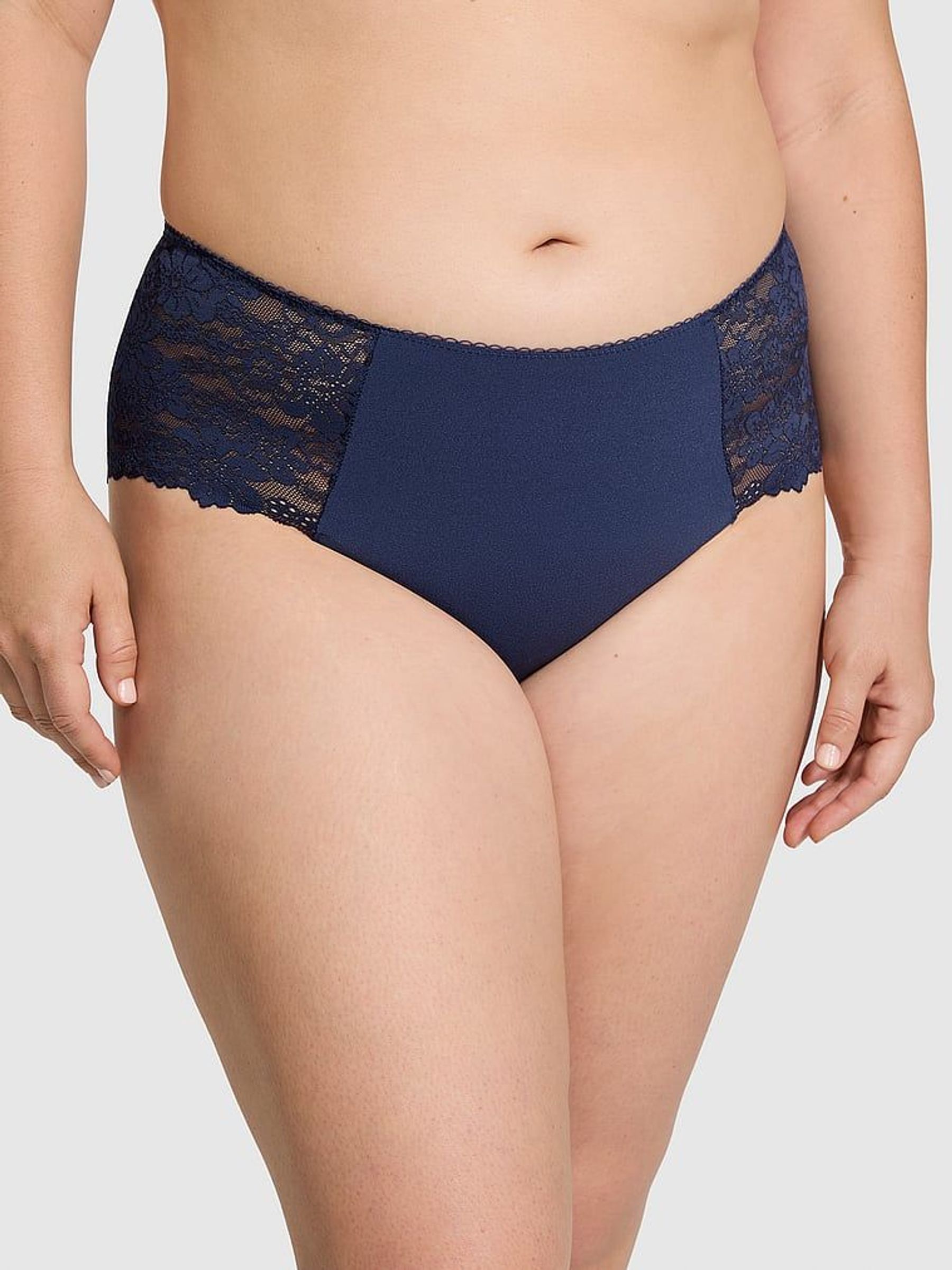 Midnight Navy Blue Lace Cheeky Knickers (E80910) | €10.50