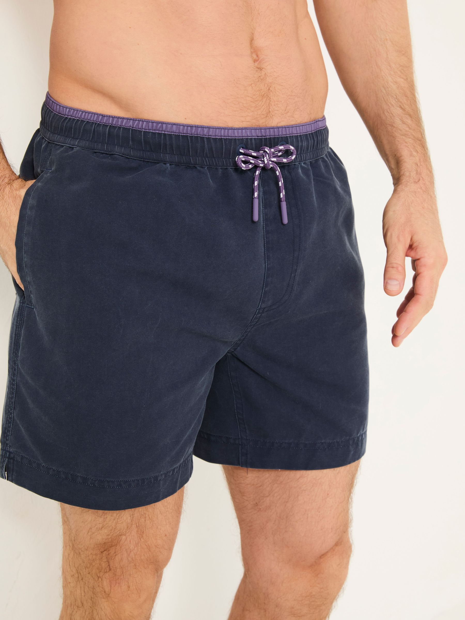 Trevose Navy Plain Swim Shorts (E80987) | $48