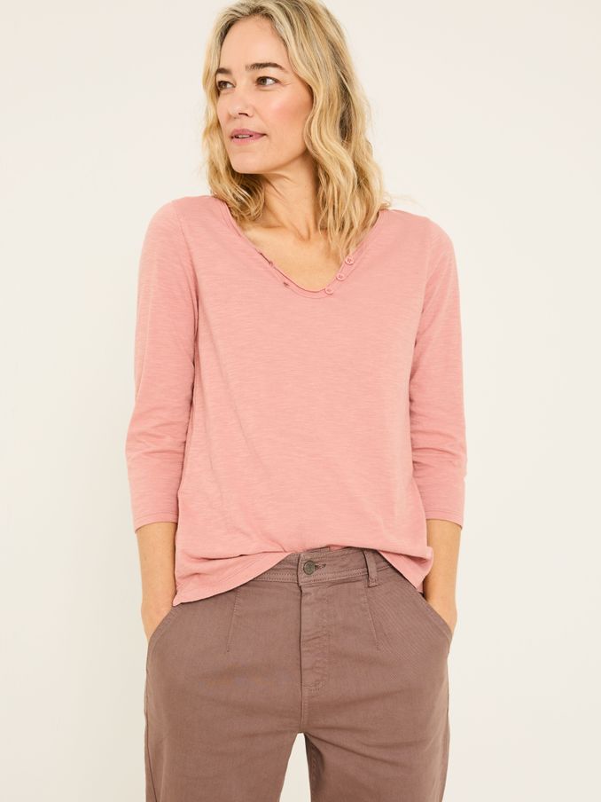 Porter Nude Pink 100% Cotton T-Shirt (E81101) | $42
