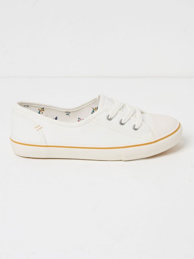 White Suzie Ballet Trainers (E81211) | $54
