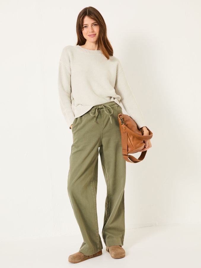 Elia Stone Laundered Knitted 100% Cotton Jumper (E82263) | €65