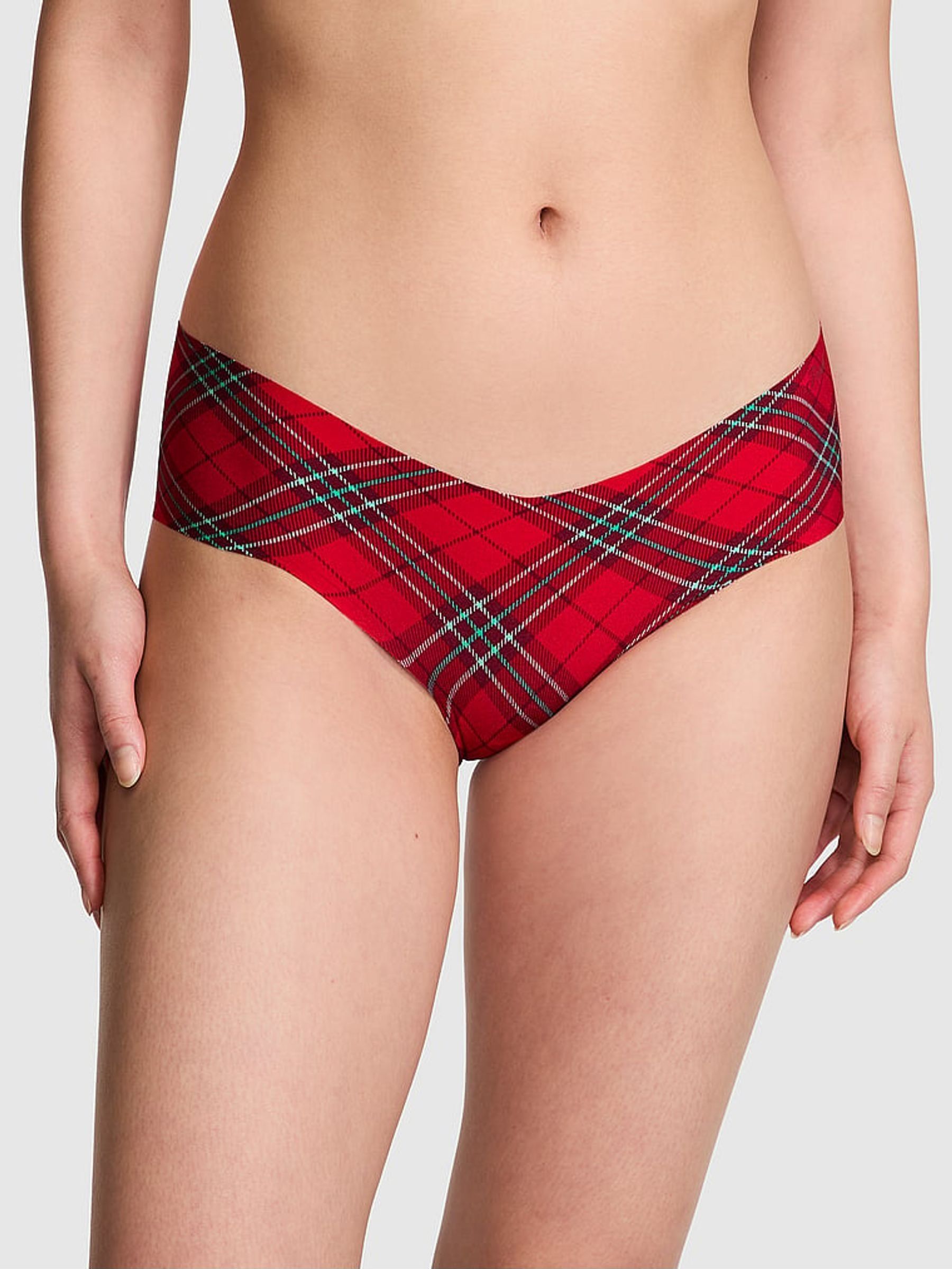 Red Vermillion Plaid Hipster Knickers (E82557) | €10.50