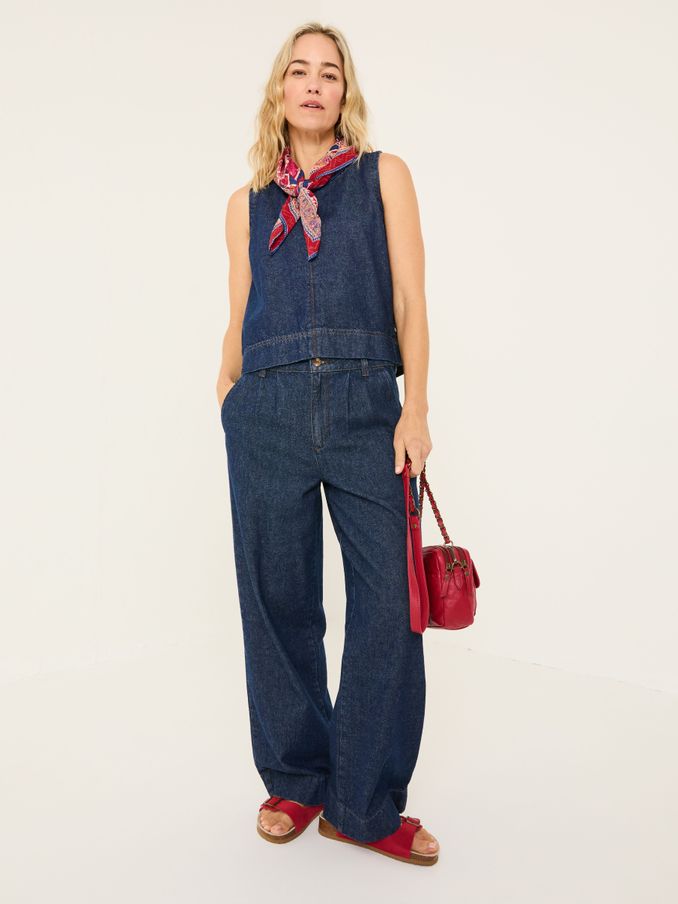 Arie Ink Wide Leg Jeans (E82839) | $92