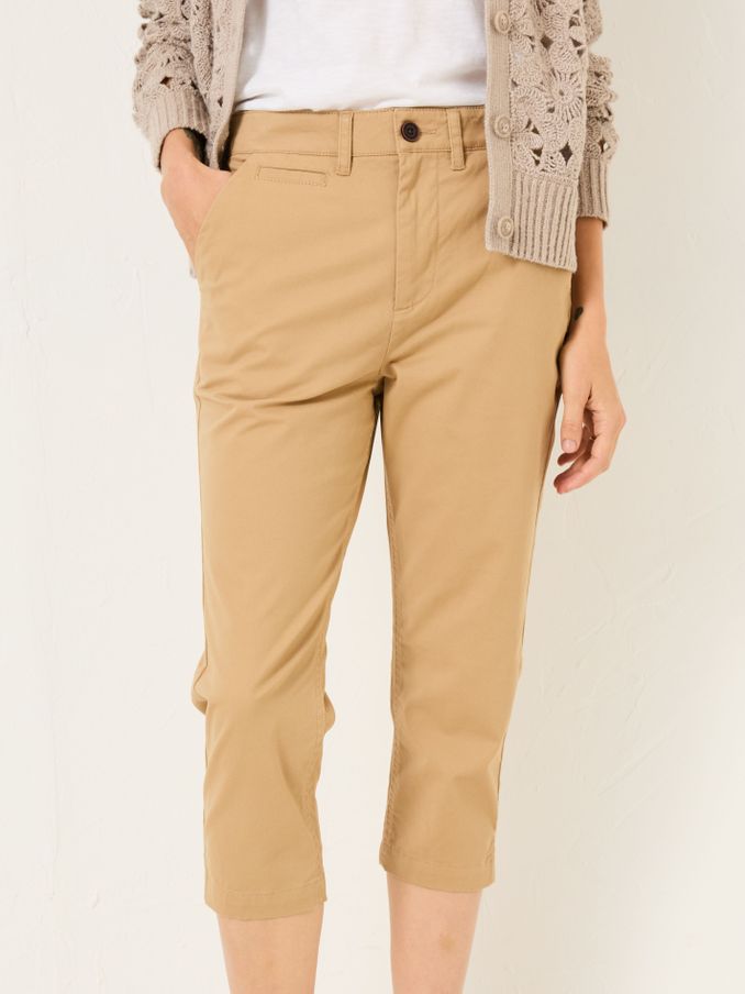 Farnham Stone Cropped Chino Trousers (E82848) | $70