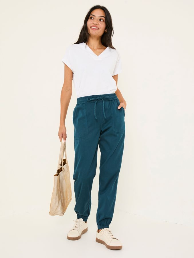 Lyme Teal Blue Cuffed Joggers (E84496) | €65
