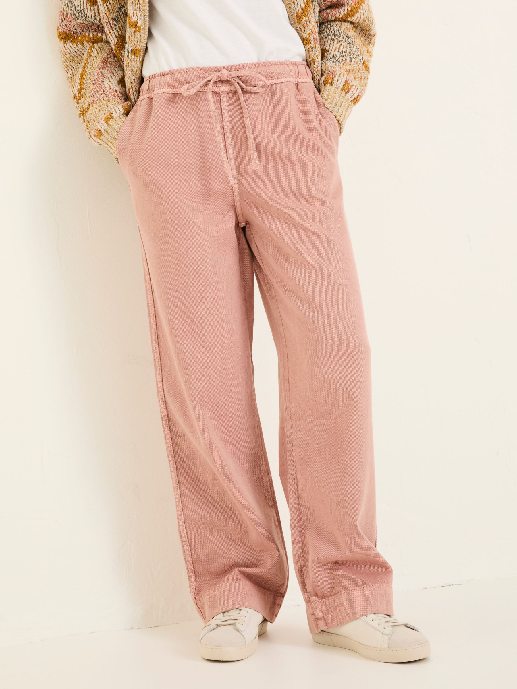 Ashby Pink Wide Leg Trousers (E84515) | €72.50