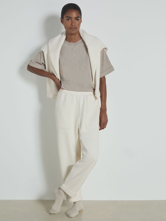 Soft-Touch Joggers With Wool in White (E84673) | €54