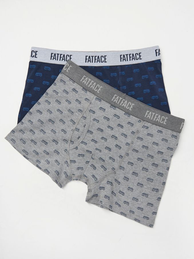 Blue & Grey Camper Classic Boxers 2 Pack (E86109) | $34