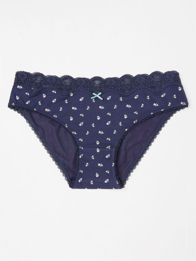 Navy Blue Tulip Mini Knickers (E86173) | €11.50
