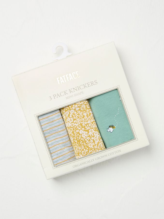 Green/Grey/Yellow 3 Pack Knickers (E86197) | €23.50