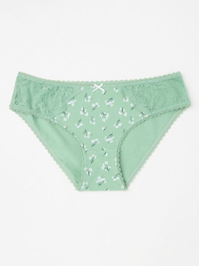 Green Floral Mini Knickers (E86353) | €11.50