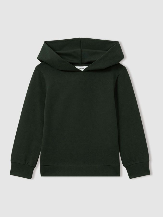 3-9 yrs Lowden Interlock-Jersey Hoodie in Emerald Green (E87453) | US$16