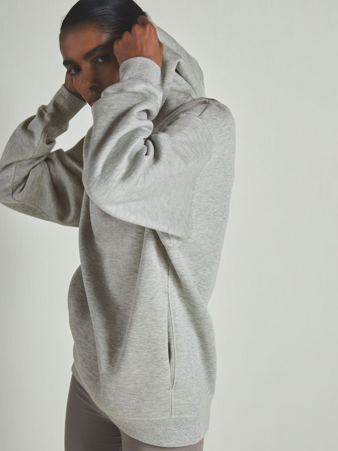 Reiss | Les 100 Ciels Modal-Blend Jersey Hoodie in Grey (E87469) | 268 QAR