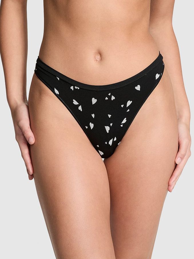 Black Hearts Thong Knickers (E87916) | €10.50