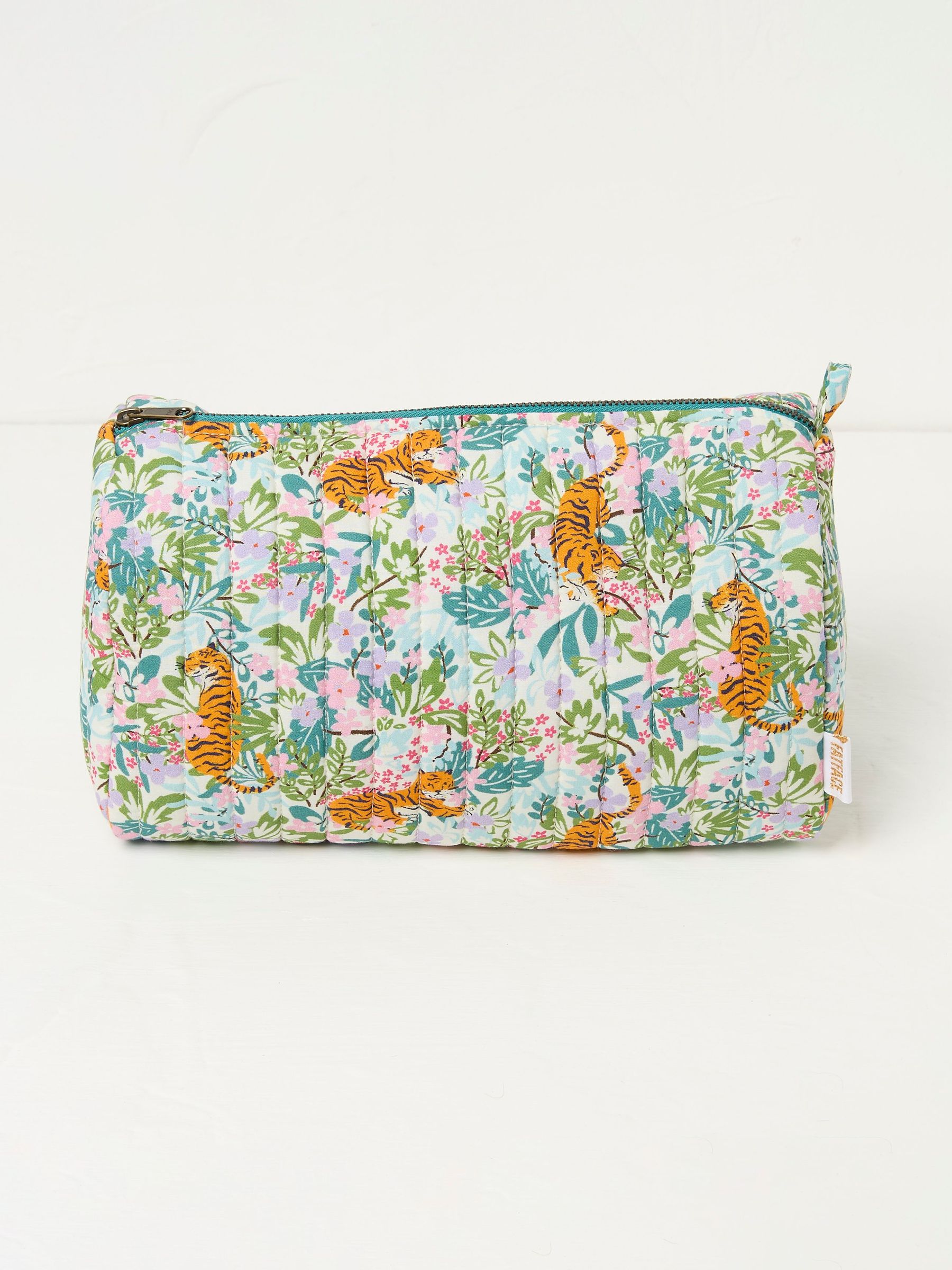 Multi Colour Tiger Print Quilted Wash Bag (E88418) | $24