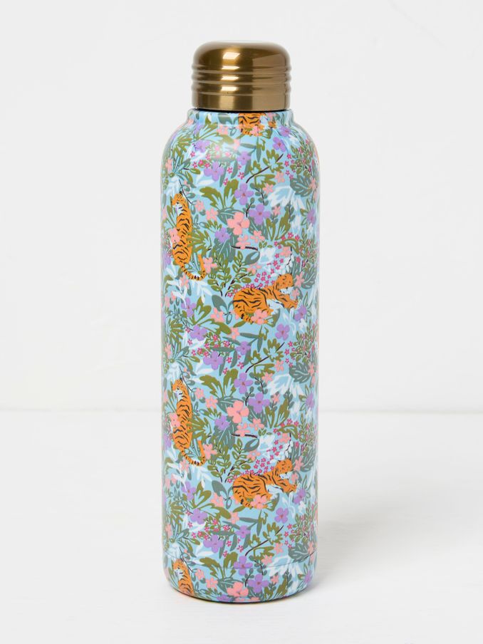 Multi Colour Tiger Floral Drinks Bottles (E88443) | $28